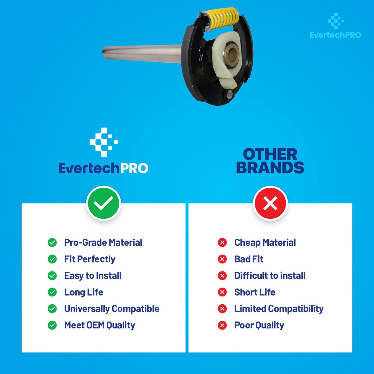 EvertechPRO 285792 Washer Basket Drive Tube, Fits WHIRLPOOL WASHER, Compatible with Whirlpool, Kenmore, Maytag