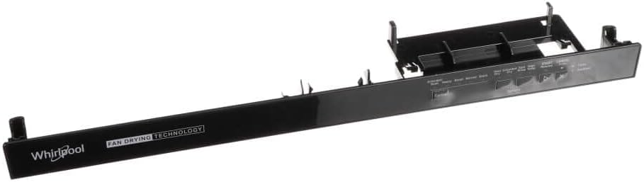 EvertechPRO W11613564 Dishwasher Touchpad Control Panel Console Assembly Replacement for Whirlpool Maytag Jenn-Air - Replaces W11589973 AP7212450 PS16872583 4976077 EAP16872583 Black