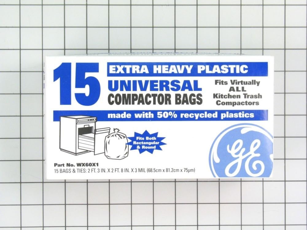 Direct Replacement for GE WX60X1 Appliance Trash Compactor Bags 2377 AH312032 EA312032 PM60X0015