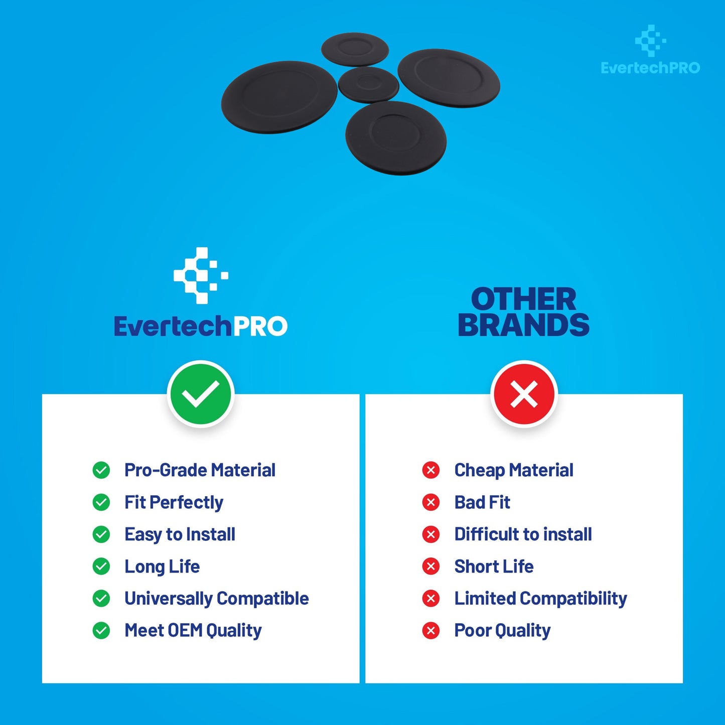 W10832694 Range Gas Stove Burner Cap Set