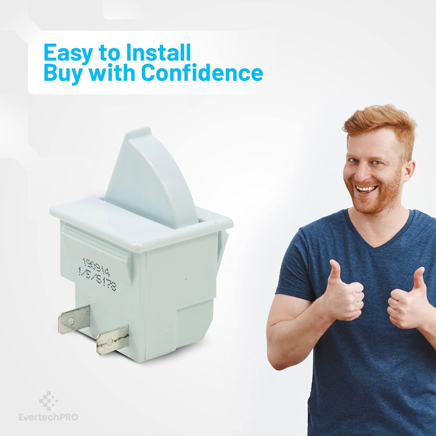 EvertechPRO 7014646 Light Switch Replacement for Sub Zero Refrigerator 18806