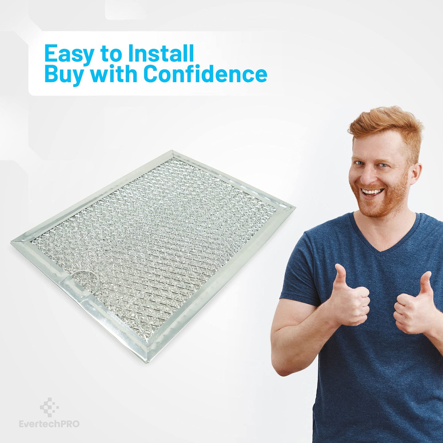 EvertechPRO 2 PACK Microwave Grease Filters Replacement for Frigidaire 5303319568 5304440336 634768 AH466987 EA466987