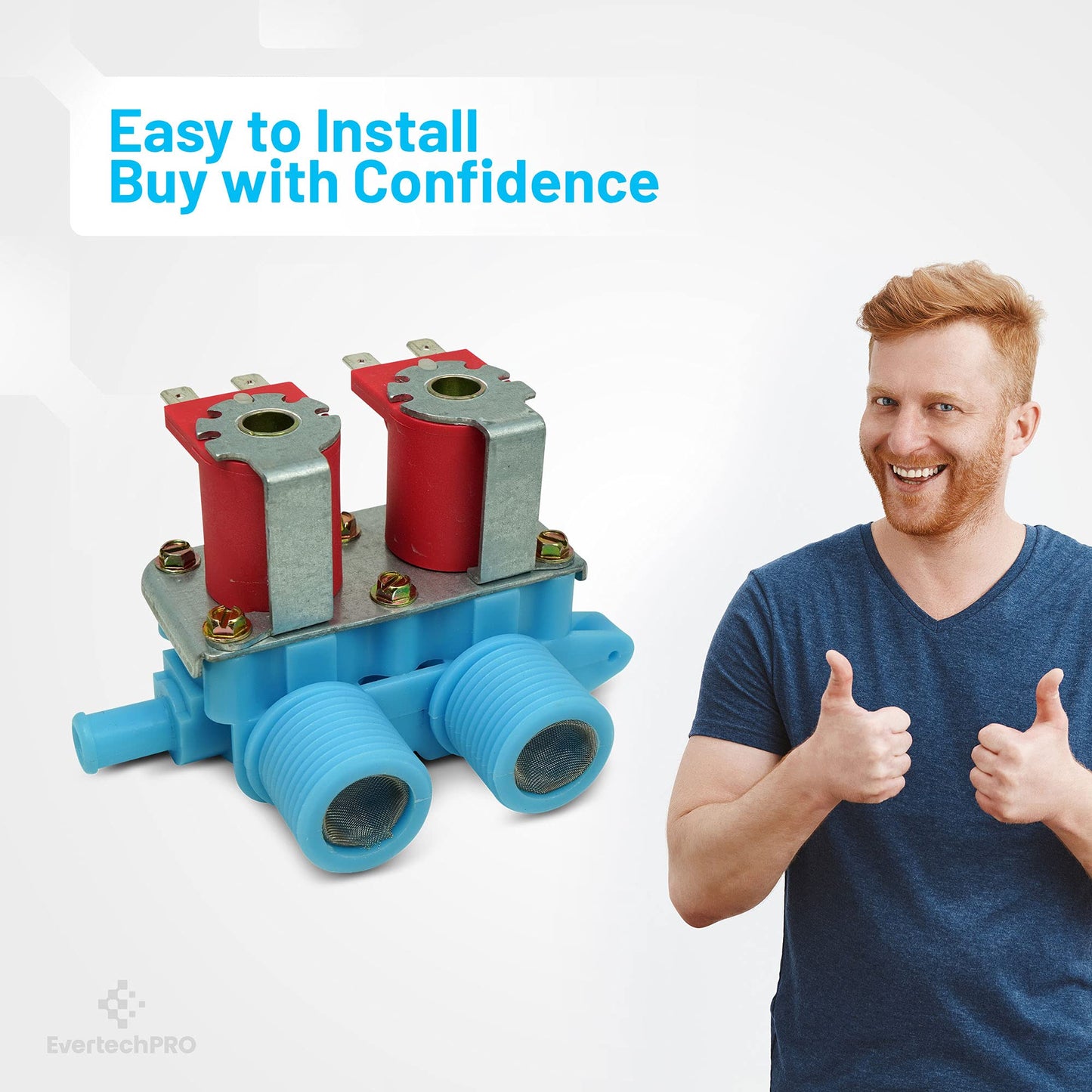 EvertechPRO 134211400 Water Valve Replacement for 134190200 205613 21001932 22002360 285805 358276, 358277 WH13X10024 WH13X81 358992 WH13X78