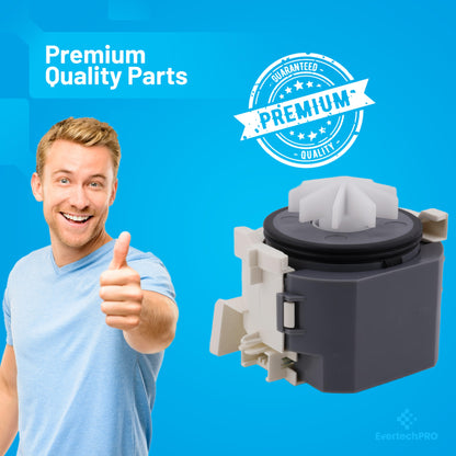 vertechPRO 00611332 Dishwasher Drain Pump – OEM-Quality Replacement for Bosch / Gaggenau / Kenmore – Fits 611332 & More Models