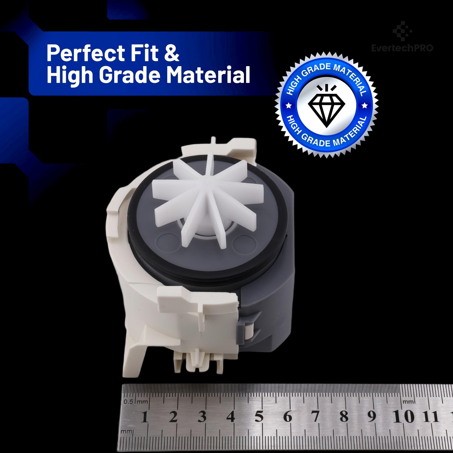 vertechPRO 00611332 Dishwasher Drain Pump – OEM-Quality Replacement for Bosch / Gaggenau / Kenmore – Fits 611332 & More Models