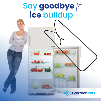 EvertechPRO 218169802 Defrost Heater Assembly – OEM-Quality Replacement for Frigidaire / Electrolux Refrigerators – Prevents Frost & Restores Cooling