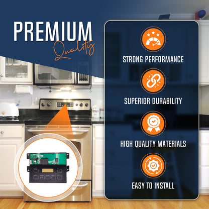 EvertechPRO 5304518661 7-Button Range Oven Control Board – OEM-Quality Replacement for Frigidaire / Electrolux / Kenmore Gas Ranges, Replaces 316455410, AP6886161, 316222802 & More