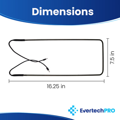 EvertechPRO 218169802 Defrost Heater Assembly – OEM-Quality Replacement for Frigidaire / Electrolux Refrigerators – Prevents Frost & Restores Cooling