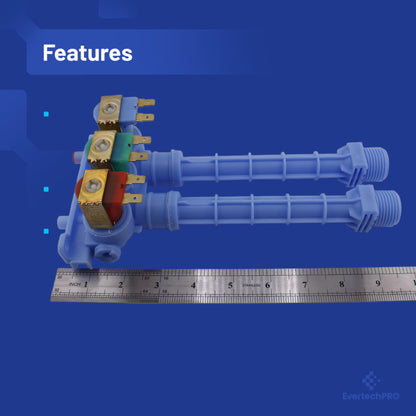 EvertechPRO 134371220 Water Valve Replacement for Frigidaire Washer