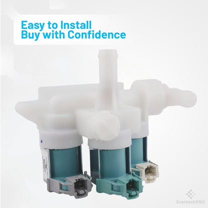 W10247306 Water Inlet Valve OEM‑Grade for Whirlpool Washer – Replaces WPW10247306, AP6017716, PS11751015 – Fits GE‑manufactured models for reliable fill control