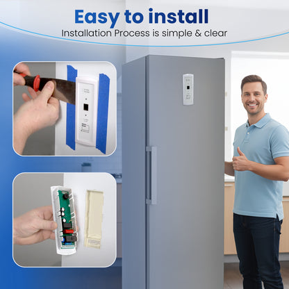 EvertechPRO 297370600 Control Board – Electronic Freezer Display Board Replacement for Frigidaire / Electrolux / Crosley / Tappan, Replaces 297241800, 297345500, 2020880