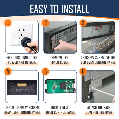 EvertechPRO 5304518661 7-Button Range Oven Control Board – OEM-Quality Replacement for Frigidaire / Electrolux / Kenmore Gas Ranges, Replaces 316455410, AP6886161, 316222802 & More