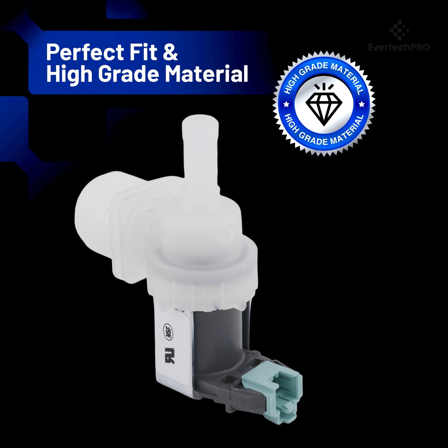00628334 Water Inlet Valve OEM‑Grade Replacement – Replaces 628334, 10023852, AP5691117, PS8729241 – Compatible with Bosch, Thermador, Gaggenau Dishwashers