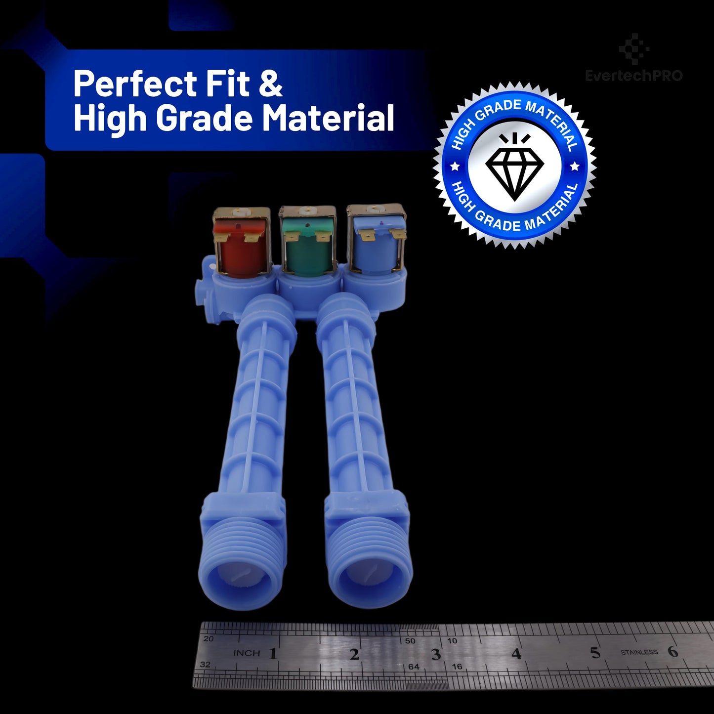 EvertechPRO 134371220 Water Valve Replacement for Frigidaire Washer