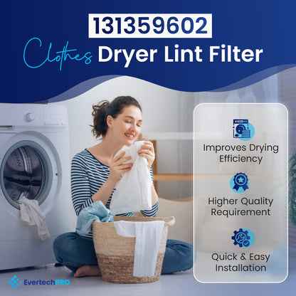 EvertechPRO 5304516871 WE18X53 Lint Filter Replacement 131152700 131359600 131359601 WE16X29397 WE16X25594 WE18X10003