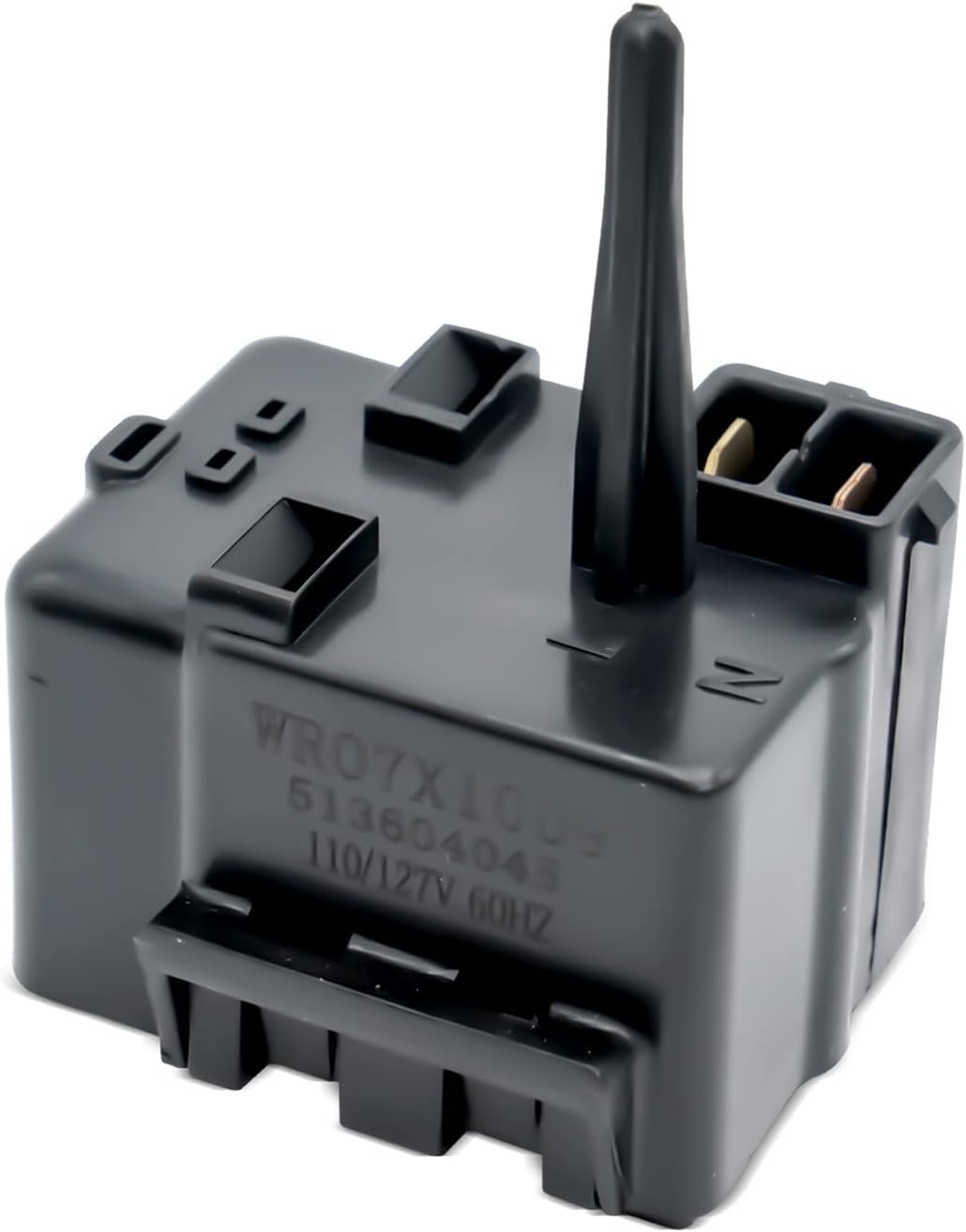EvertechPRO WR07X10097 513604045 Compressor Relay Overload Replacement for GE Refrigerator 1265640 AH1766101 EA1766101 PS1766101