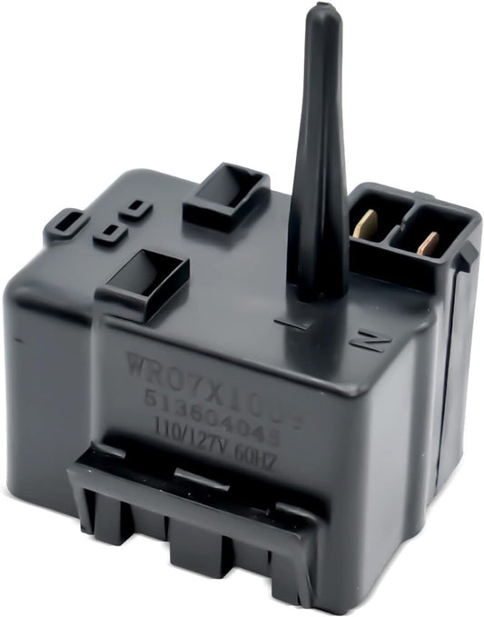 EvertechPRO WR07X10097 513604045 Compressor Relay Overload Replacement for GE Refrigerator 1265640 AH1766101 EA1766101 PS1766101