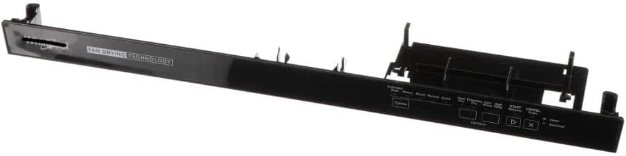 EvertechPRO W11613564 Dishwasher Touchpad Control Panel Console Assembly Replacement for Whirlpool Maytag Jenn-Air - Replaces W11589973 AP7212450 PS16872583 4976077 EAP16872583 Black