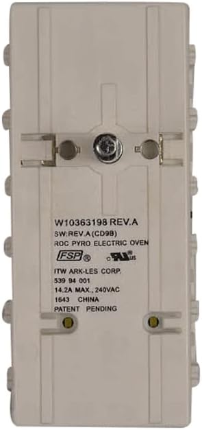Direct Replacement for Whirlpool WPW10363198 Range Swtch-Oven