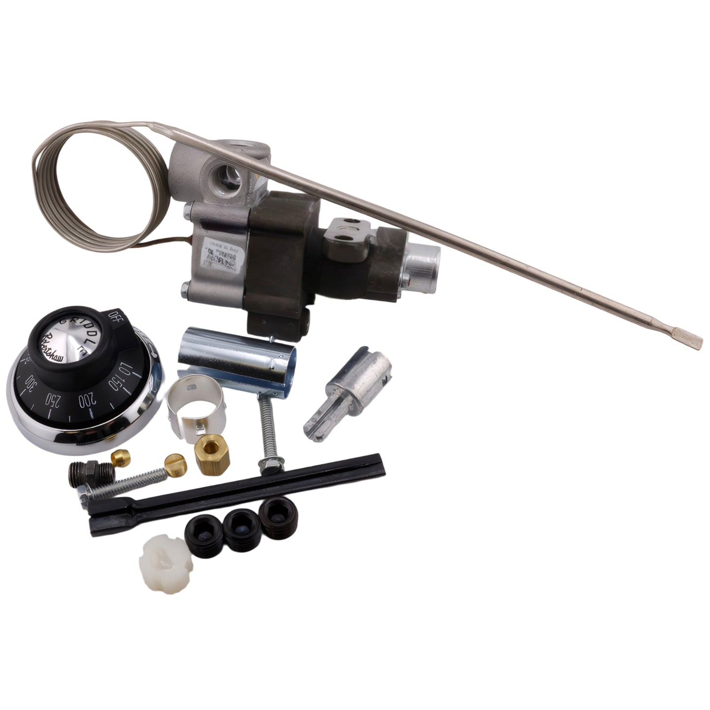 EVERTECHPRO 4350-028 Gas Cooking Control Thermostat Kit Compatible with Robertshaw* Commercial Griddles, Temperature Control Replacement