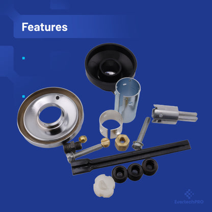 EVERTECHPRO 4350-028 Gas Cooking Control Thermostat Kit Compatible with Robertshaw* Commercial Griddles, Temperature Control Replacement