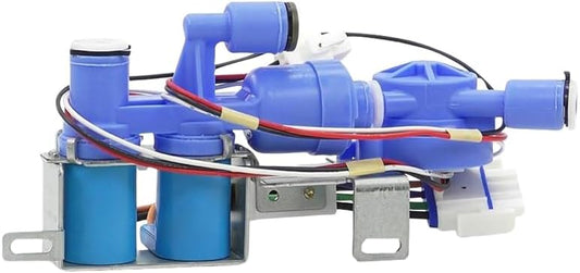 Direct Replacement for GE WR57X32000 Appliance Dual Water Valve W/Flow Meter