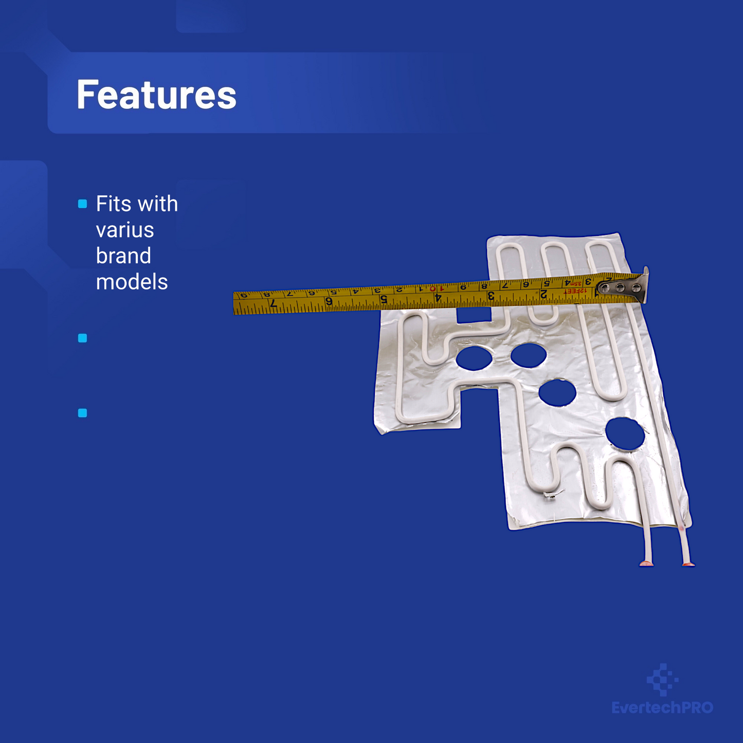 EvertechPRO 5303918301 Refrigerator Garage Heater Kit, Fits Ken-more, Frigi-daire, Replaces AP3722172, PS900213