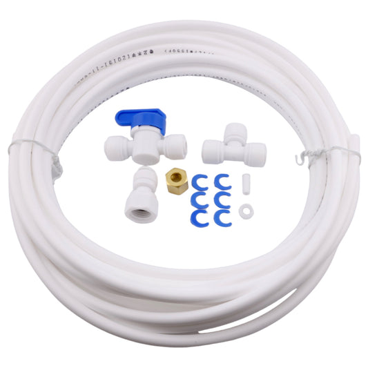 Ice Maker Installation Kit with 25 Feet of Plastic Tubing and Fittings