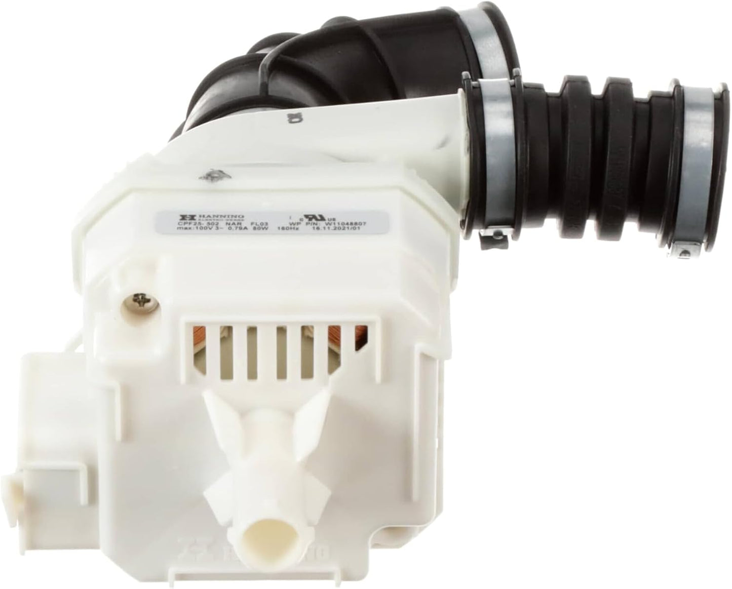 EvertechPRO W11462455 Dishwasher Circulation Pump Base Assembly Replacement for Whirlpool Kenmore Maytag KitchenAid - Replaces W11048807 AP6984918 PS16223126 EAP16223126 PD00063236