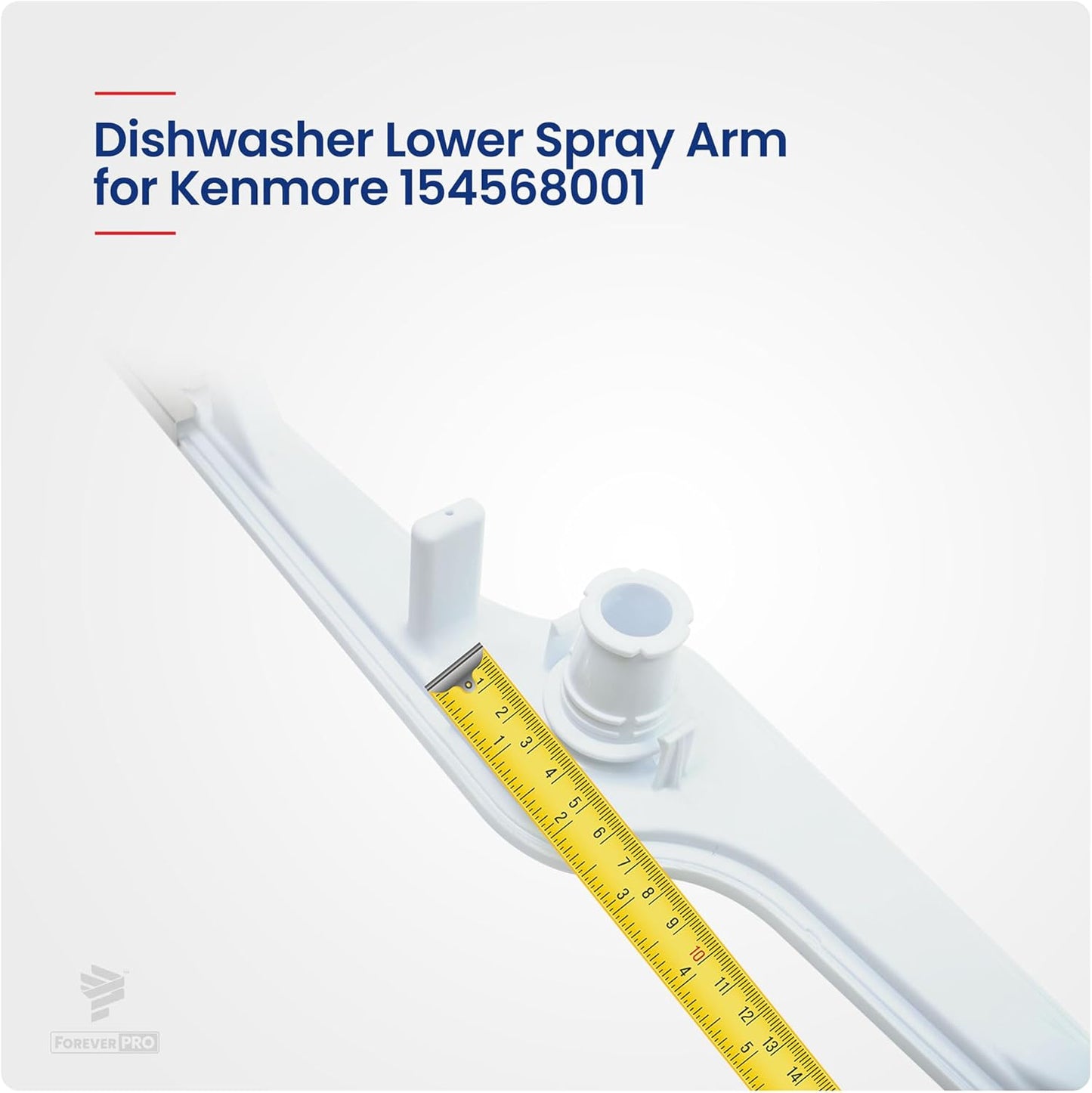 ForeverPRO 154568001 for Frigidaire Dishwasher Lower Spray Arm, High-Quality Durable fits Frigidaire Dishwasher Spray Arm, Compatible with Frigidaire Dishwasher Parts 154414101 154250801 154250901