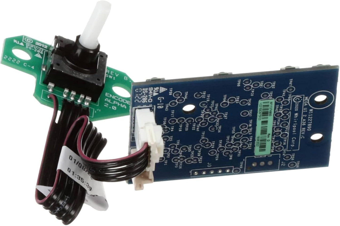 W11481116 Washer User Control Display Encoder Board Replacement for Whirlpool Maytag Crosley Stoves - Replaces W11374900 AP6996299 PS16226925 EAP16226925 Circuit Assembly