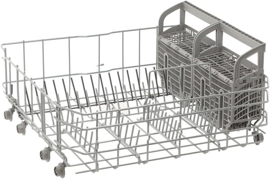 00249276 Dishwasher Lower Dishrack Assembly Replacement for Bosch Thermador Gaggenau Kenmore - Replaces 00665898 00448593 00490350 AP4511159 249276 Bottom Tub Wire Basket Rack