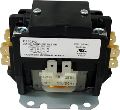 Supco DP30242 - CONTACTOR 30A 24V 2 POLE