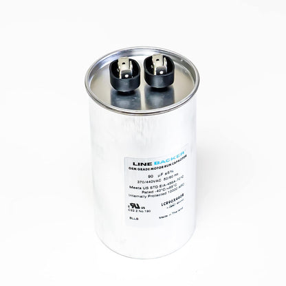 Supco Capacitor Round Run 90 uf 370/440 Volts for HVAC Motors Compressors LCR90X440R Linebacker