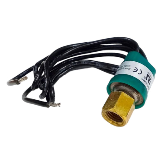 Supco High Pressure Switch, Open: 550 PSI, Close: 450 PSI, Fixed Actuator, Automatic Operation, Green
