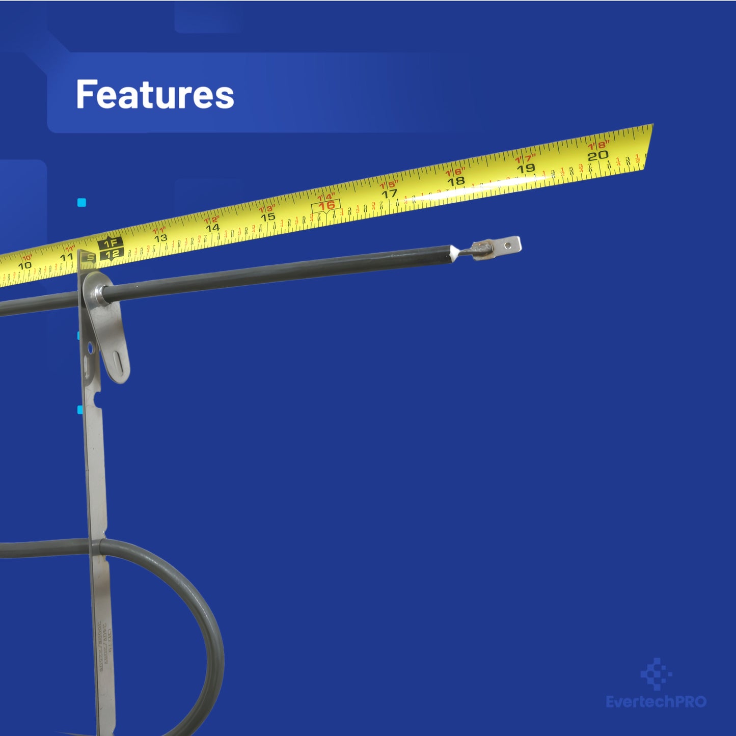 WP660579 / 308129 Electric Range Oven Broil Element – Replaces 660579, 308129, 311713-311716, 3148040, 660578, 661420 – Fits Multiple Whirlpool & Kenmore Models