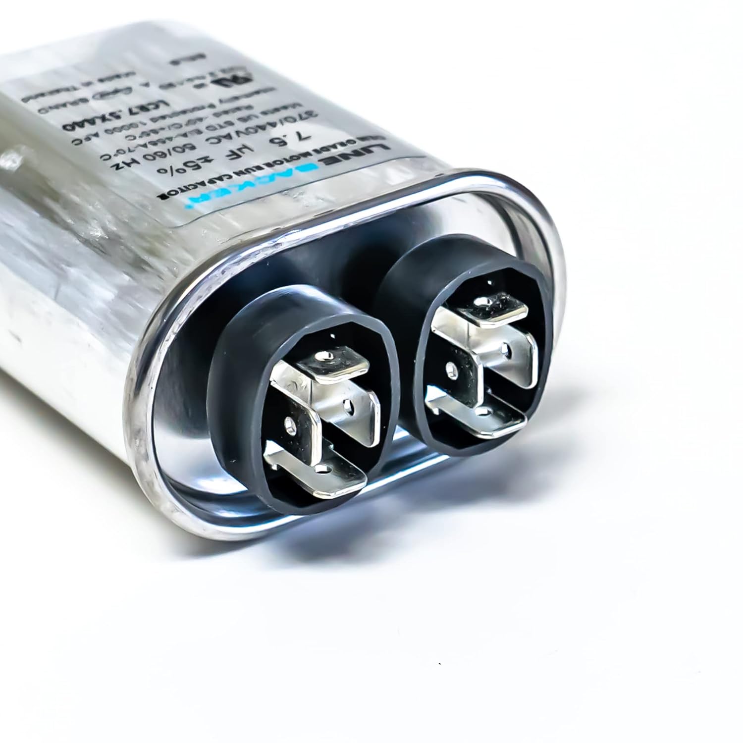 Supco Capacitor Oval Run 7. 5 uf 370/440 Volts for HVAC Motors Compressors LCR7.5X440 Linebacker