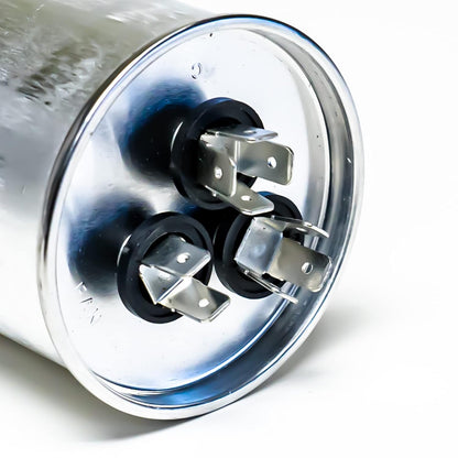 Supco Capacitor Round Dual Run 70 + 7.5 uf 370/440 Volts for HVAC Motors Compressors LCD70+7.5X440R Linebacker
