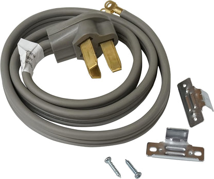 Electrical Range 4' Power Cord, 40 Amp, 3 Prong Wire, 125/250V, SRC3-40-4