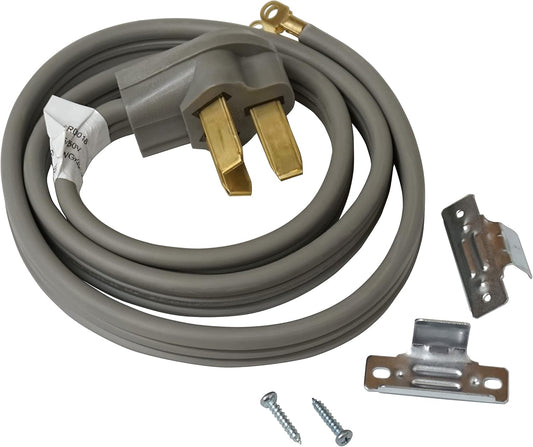 Electrical Range 4' Power Cord, 40 Amp, 3 Prong Wire, 125/250V, SRC3-40-4