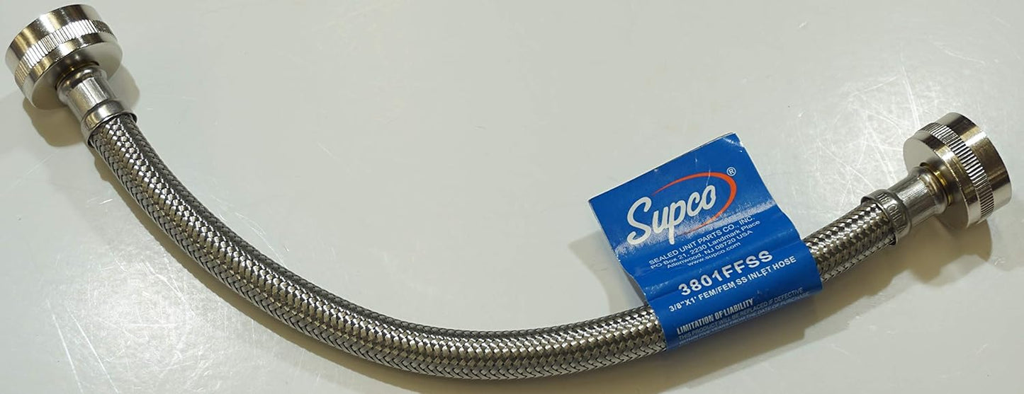 Supco Stainless Steel Steam Dryer Installation Kit, 1-1', 2-5', 1-Y, WS5SSSTM