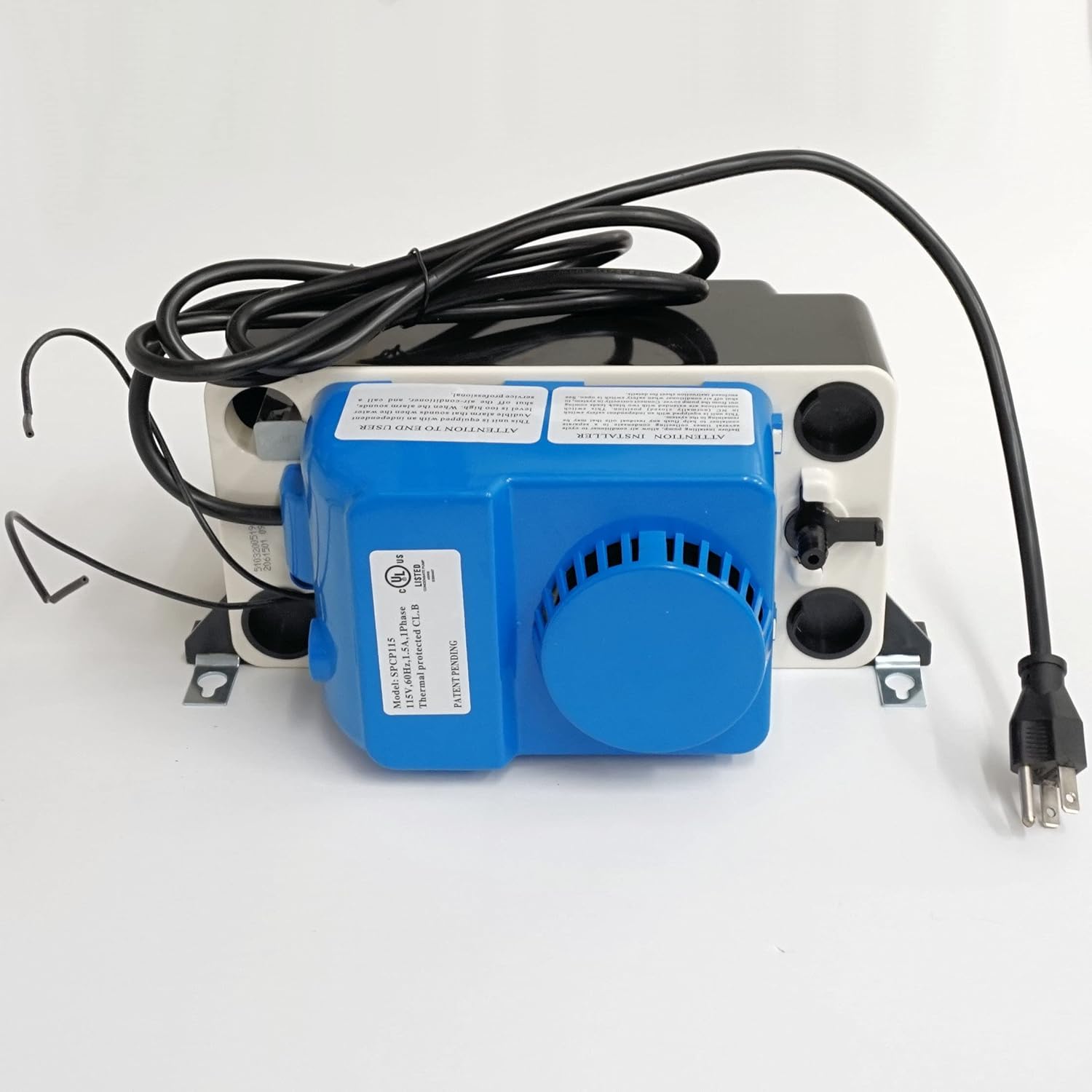 Supco 115V Condensate Pump with Audible Alarm, Max Lift 20 GPH to 20', SPCP115