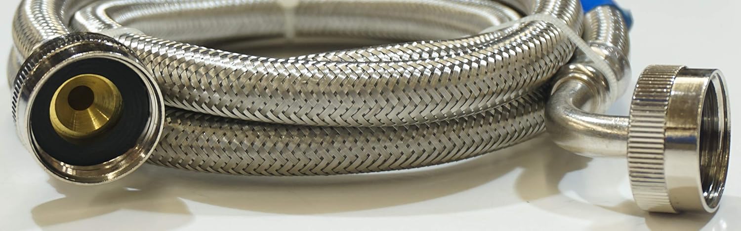 Supco ⅜" X 5' Stainless Steel Hose, 2 Pk, Washers and Dishwashers, 3805FESS2