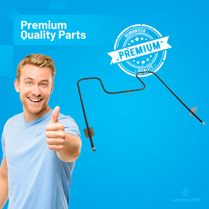 74010750 / 7406P425-60 electric range lower bake element is a direct replacement for OEM part 74010750 and 7406P425-60