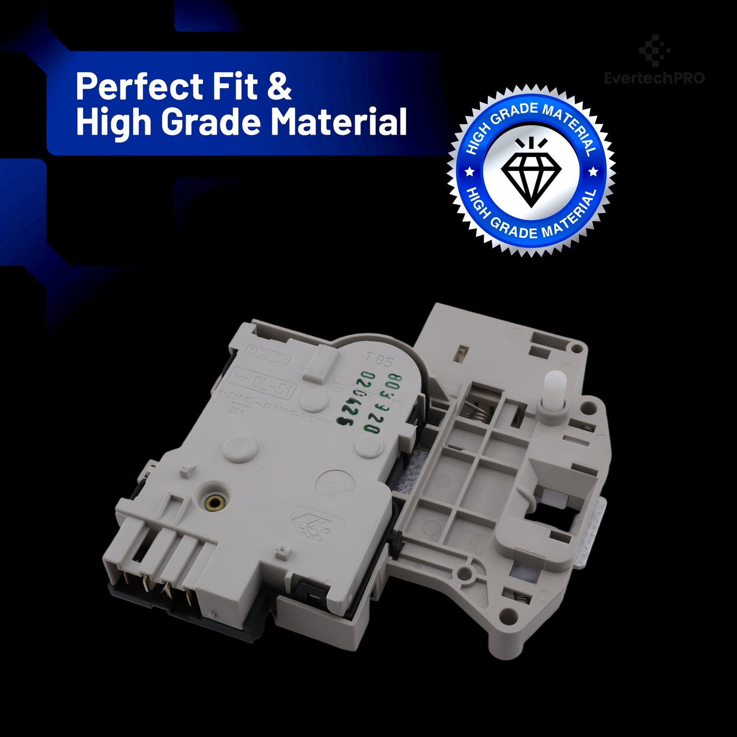 EvertechPRO 803920 Door Lock & Switch Assembly – OEM-Quality Replacement for Speed Queen, Alliance, Huebsch Washers