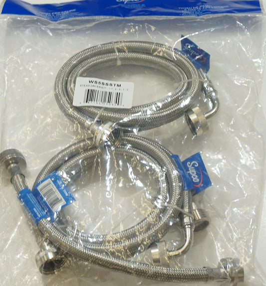Supco Stainless Steel Steam Dryer Installation Kit, 1-1', 2-5', 1-Y, WS5SSSTM