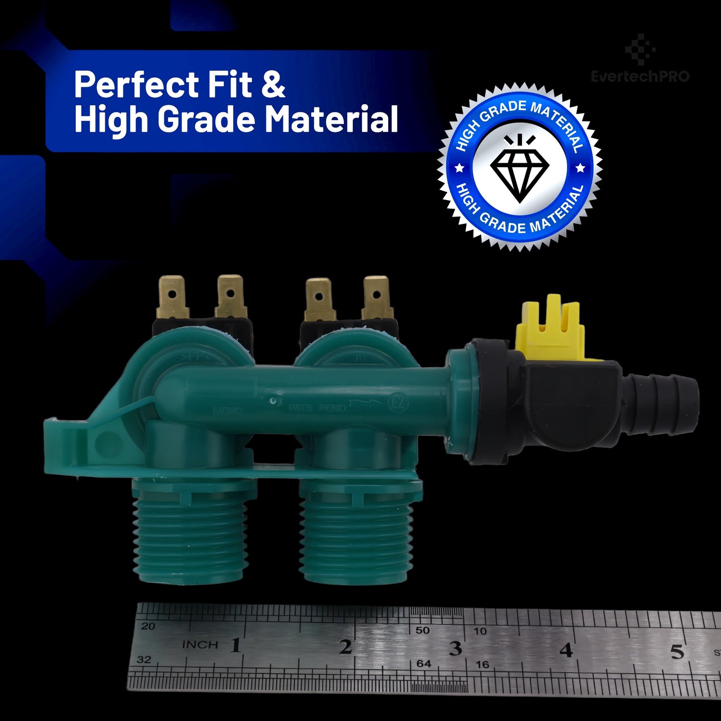 EvertechPRO 8578341 Washer Valve for Whirlpool WP8578341 Original Version