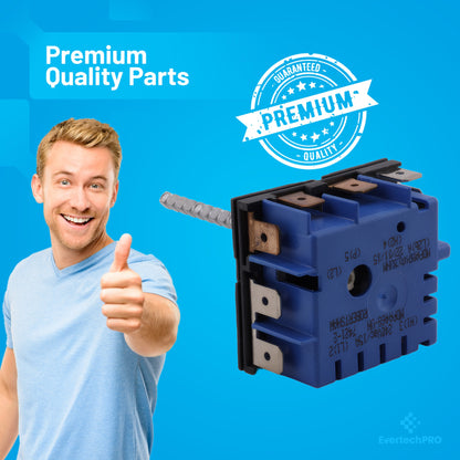 WP9759474 / 9759474 Range Infinite Surface Element Switch Compatible with – Fits Whirlpool*, Maytag*, KitchenAid*, Jenn-Air*, Kenmore* Electric Ranges