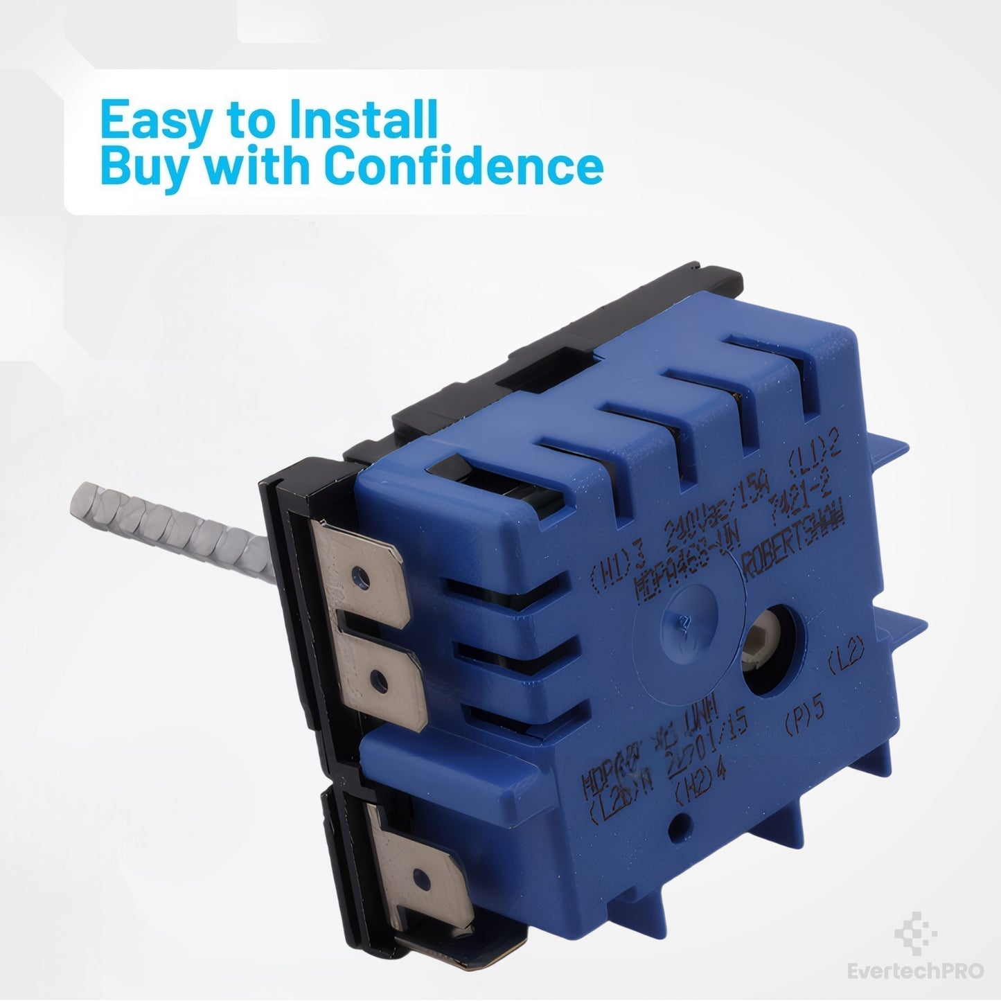 WP9759474 / 9759474 Range Infinite Surface Element Switch Compatible with – Fits Whirlpool*, Maytag*, KitchenAid*, Jenn-Air*, Kenmore* Electric Ranges