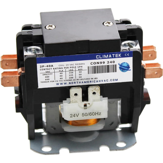 Packard C240A Packard Contactor 2 Pole 40 Amps 24 Coil Voltage